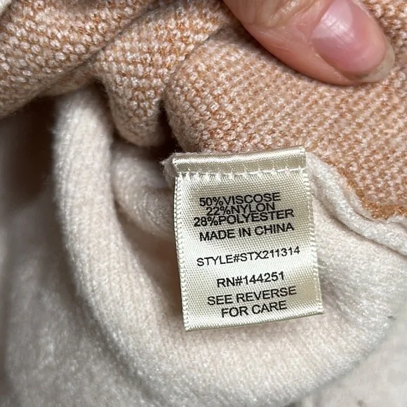 Sincerely Jules Argyle Crop Sweater Beige Academia Preppy Collegiate Rugby Small - Picture 5 of 6